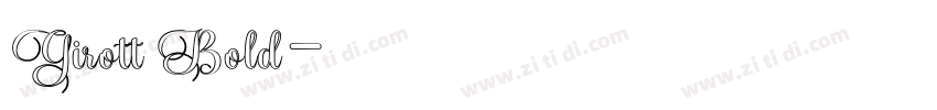 Girott Bold字体转换
